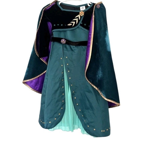 Disney Other - Disney Store Frozen 2 Queen Anna Girl's Size 4 Deluxe Fancy Dress Up Costume